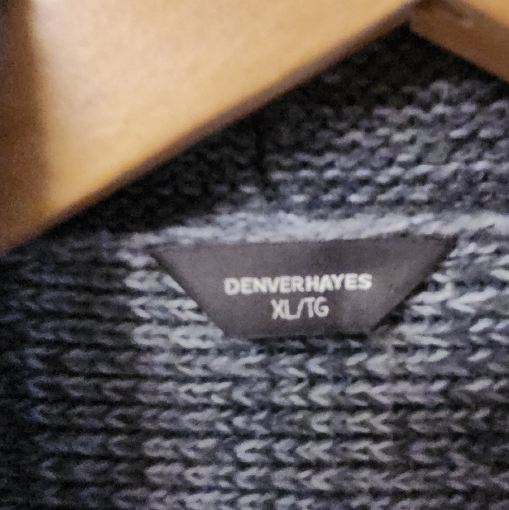 Womens Denver Hayes Greys / Black Waterfall Style Knit Cardigan Size XL - Picture 3 of 4
